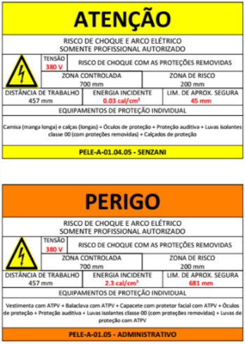 calculo de arcos eletricos – ATPV 03